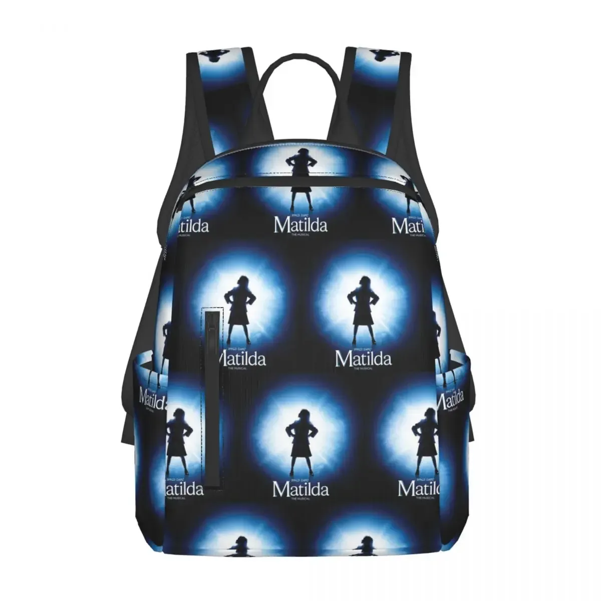 roald dahl matilda the musical sac à dos pour étudiants, sac d'école pour enfants, sacs à bandoulière pour ordinateur portable, garçons et filles