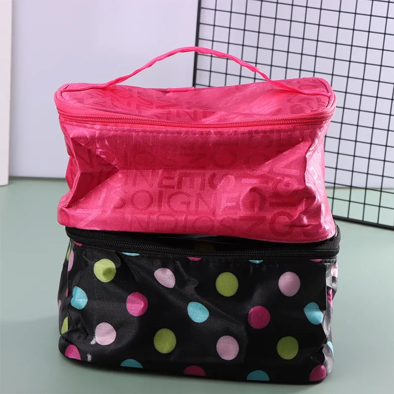mallette de rangement portable pour cosmétiques pour femmes, sac de voyage pour poudres cosmétiques, trousse de toilette multifonction, grande capacité d'évaluation