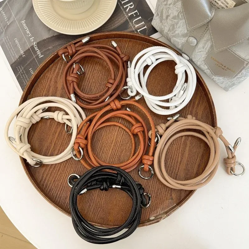 sangles de sac à bandoulière réglables en cuir pu de 80-150 cm avec porte-clés rond pour femmes, accessoires de remplacement pour sacs bandoulière