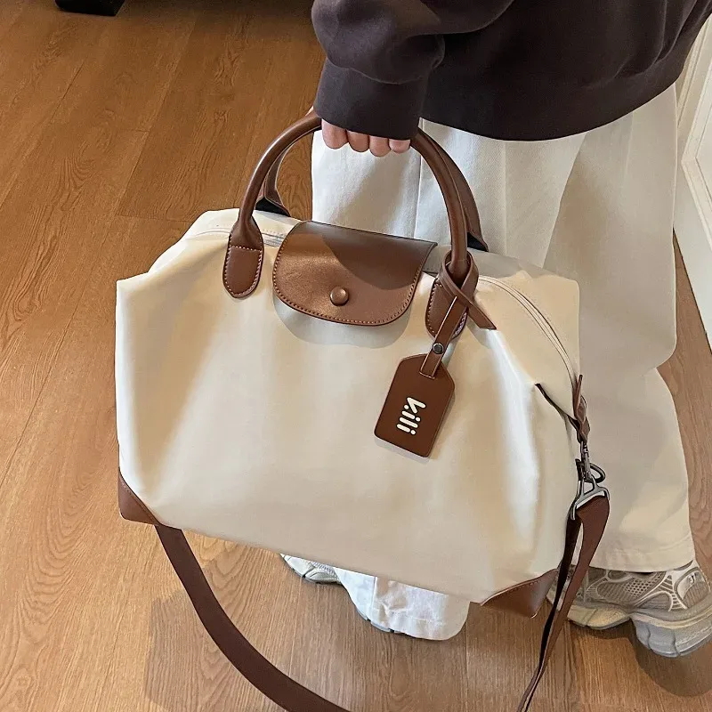 Grand sac de voyage avec compartiment sec/humide, idéal pour la gym, le yoga, les week-ends, les séjours d'une nuit, bagage cabine avec compartiment à chaussures, sac à bandoulière