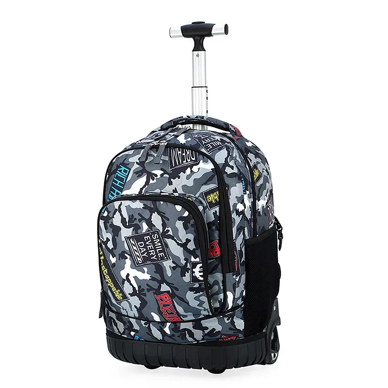 24 pouces école sac à dos roulant sacs enfants voyage chariot sac teeangers enfants sac à dos à roulettes pour fille sac d'école avec roues