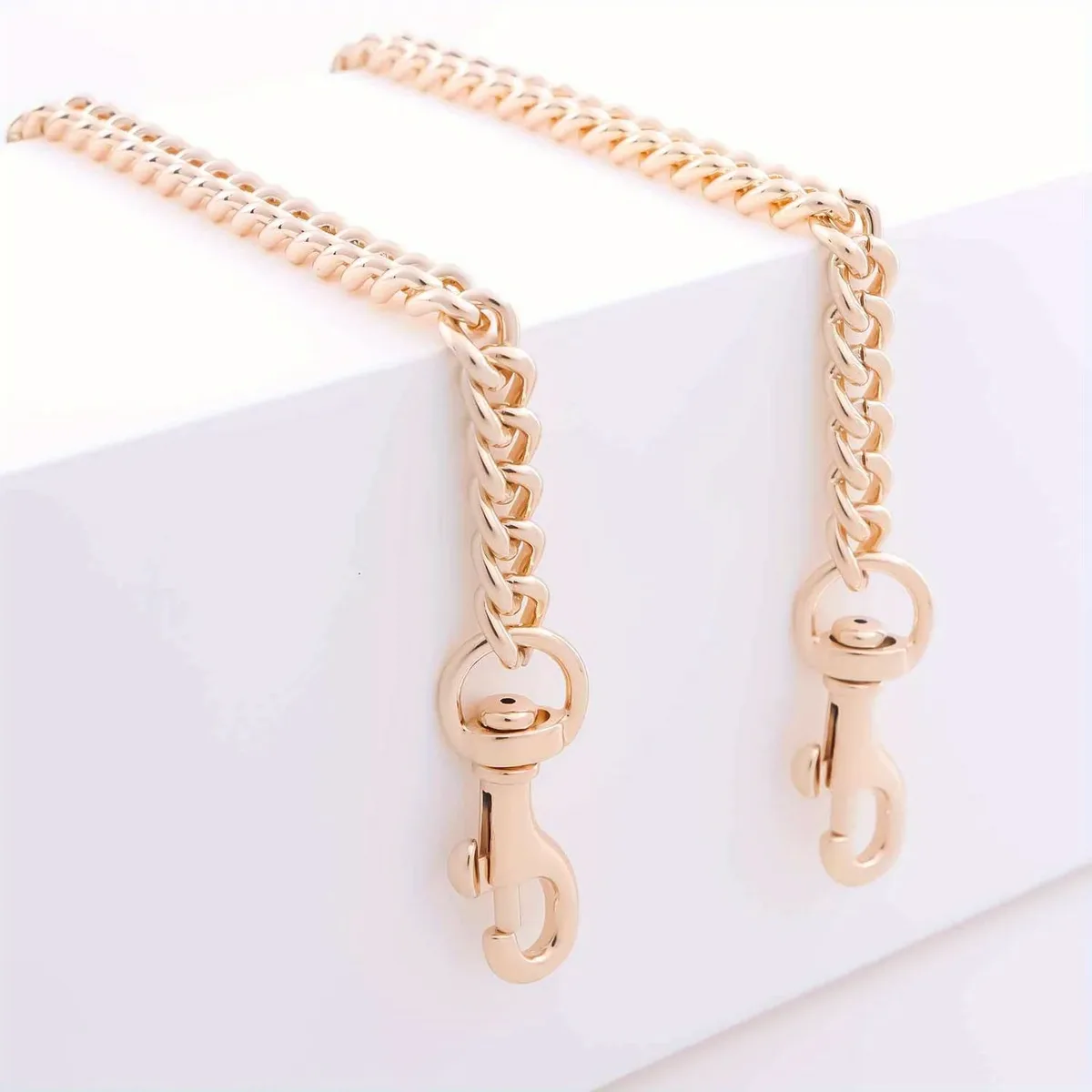 sangle de chaîne de sac à main en aluminium, sangle de chaîne à bandoulière en métal de remplacement pour pochette portefeuille sacoche fourre-tout, chaîne de sac à bandoulière