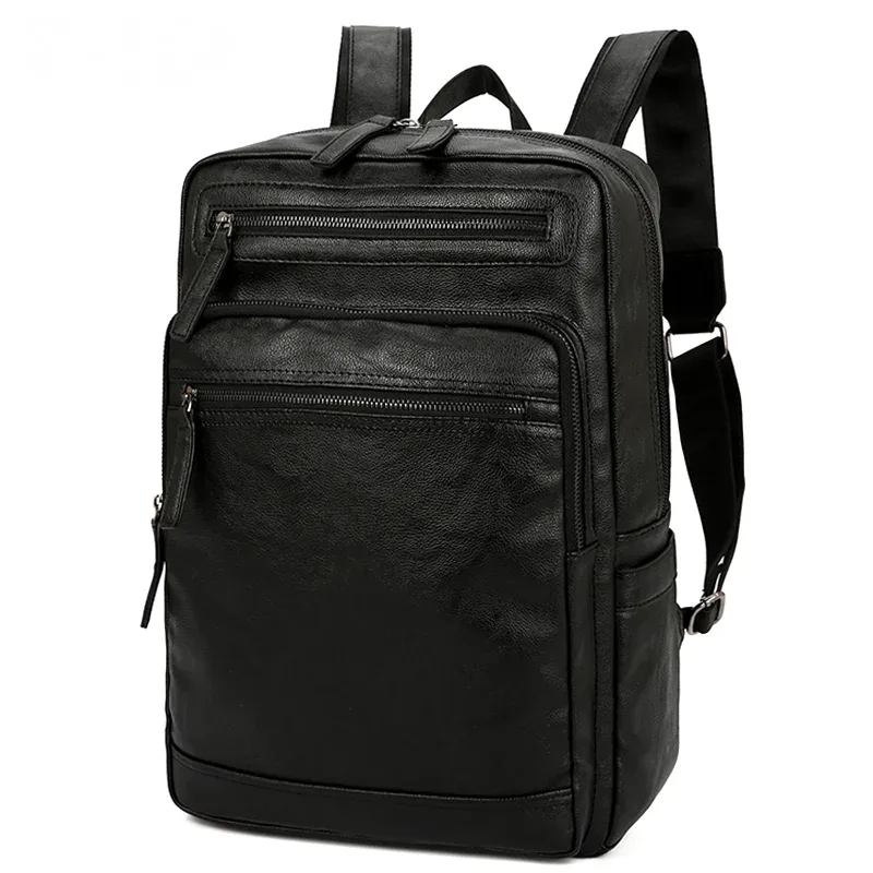 2025 sac à bandoulière d'affaires en peau de mouton sac à dos de voyage pour homme sac d'école pour ordinateur portable sacs à dos pour hommes de haute qualité pour adolescents garçons