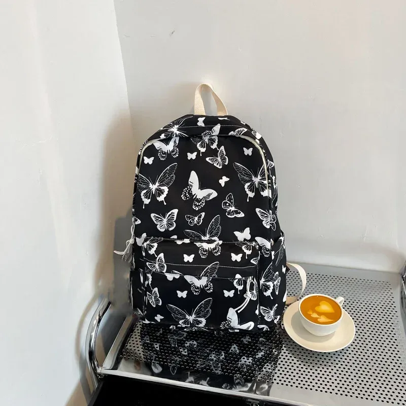 mode papillon modèle coréen femmes sac à dos étudiant sac à dos pour l'école livre stockage et organisateur de voyage rюкзак с экраном