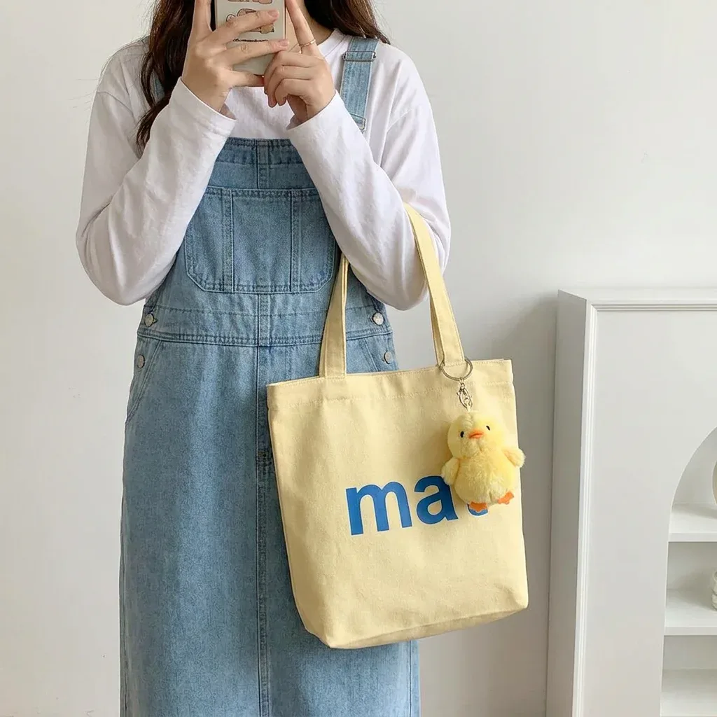 sac en toile de haute qualité, sac de courses réutilisable, sacs à bandoulière pour femmes, sac fourre-tout simple et décontracté pour usage quotidien, sac à main pliable portable