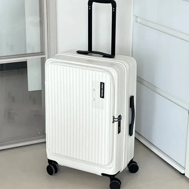 valise de voyage légère à roulettes, extensible et multifonctionnelle, à coque rigide en pc de 20 pouces, à ouverture frontale, 2025