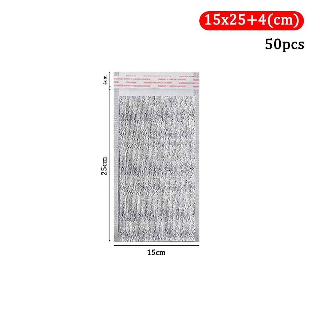 lot de 50 sacs isothermes en aluminium pour livraison de repas, sacs de transport chaud/froid avec fermeture, sacs de rangement pour boissons, sacs réfrigérants