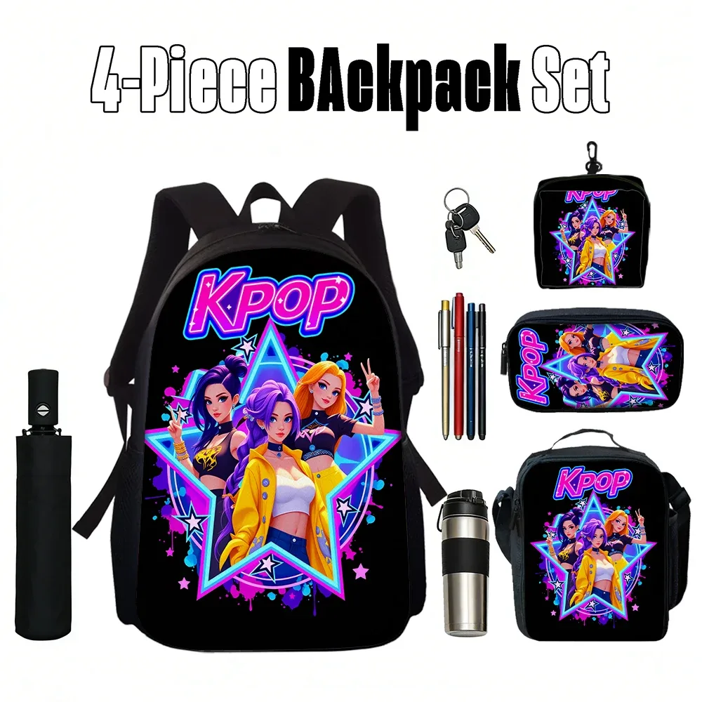 Ensemble de sacs à dos à motif de groupe de filles K-POP, 1/2/3/4/5 pièces, le cadeau parfait pour les fans de kpop