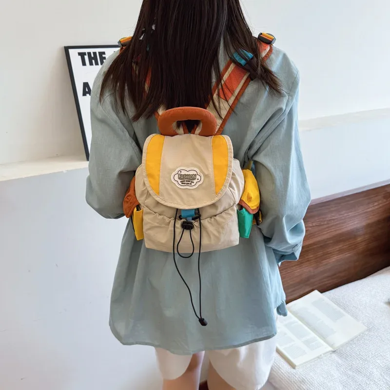 Deux tailles de sacs à dos décoratifs légers pour parents et enfants, nouveaux sacs à dos de loisirs pour les élèves de maternelle et d'école primaire, pour les activités de plein air