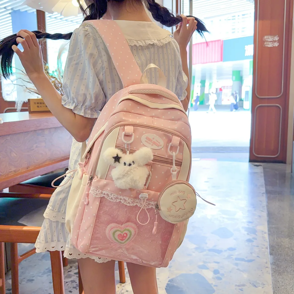 nouveau sac à dos ulzzang ita bag harajuku tendance kawaii pour campus et école, sac à dos simple pour femme