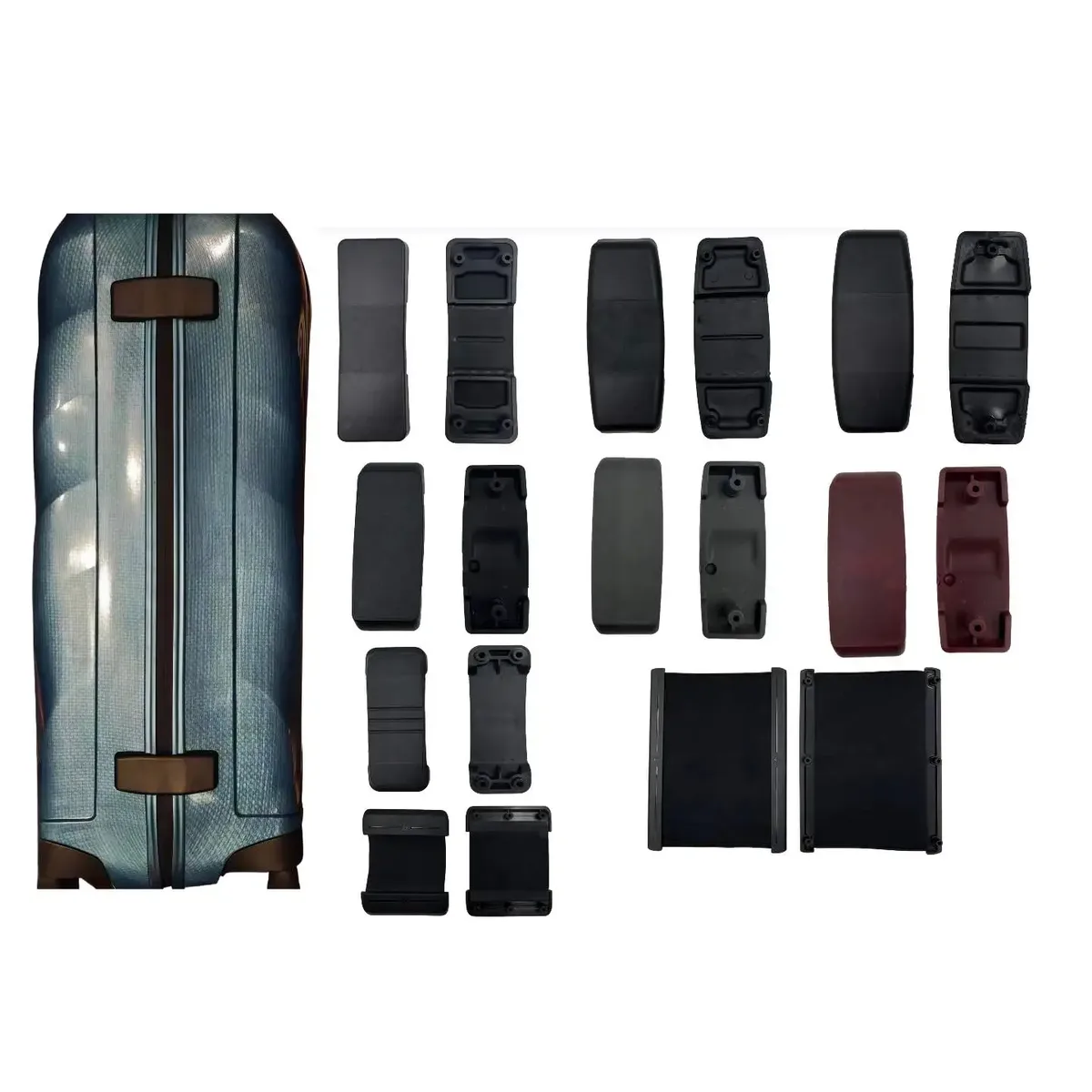 charnières de valise adaptées aux accessoires de bagages samsonite, réparation de valises de voyage de remplacement, tête d'accouplement de bagages gemel