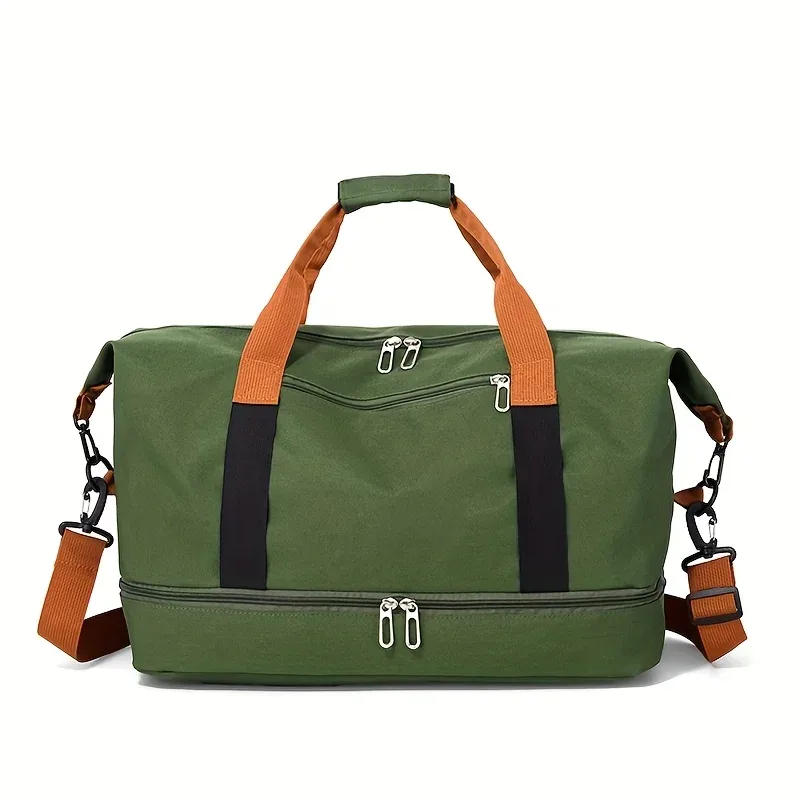 sac de voyage élégant et tendance, grande capacité, sac de sport et de gym avec compartiment à chaussures indépendant, sac de week-end et de nuit