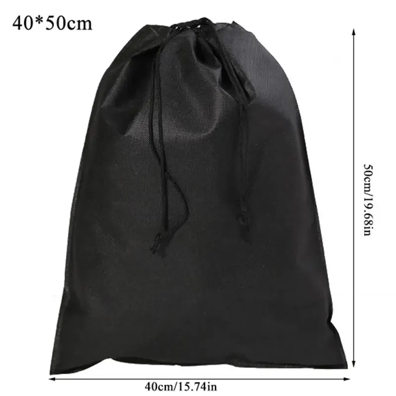 sac à chaussures de voyage portable anti-poussière avec cordon de serrage, organisateurs de pochettes, sacs de rangement de chaussures non tissés pour chaussures de sport et bottes