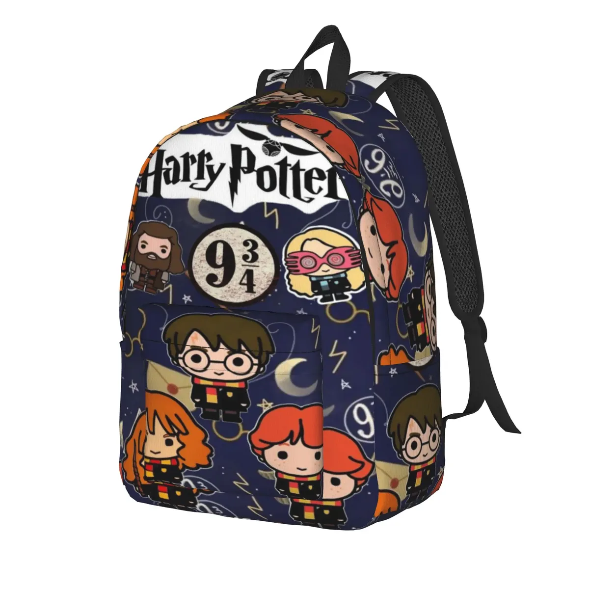 Sac à dos magique Harry Potter H-HP-P pour hommes et femmes, sac à dos cool pour étudiants, randonnée, voyage, sac à bandoulière pour collège avec poche