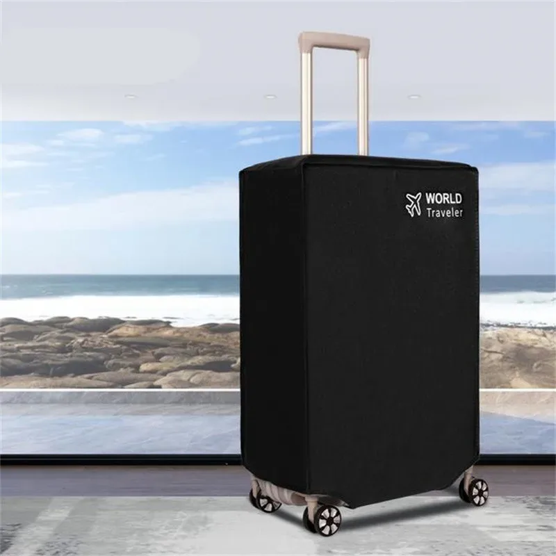 protecteur de valise étanche noir, housse de bagage, housse anti-poussière pour bagages, valise de voyage, adapté pour 20-30"