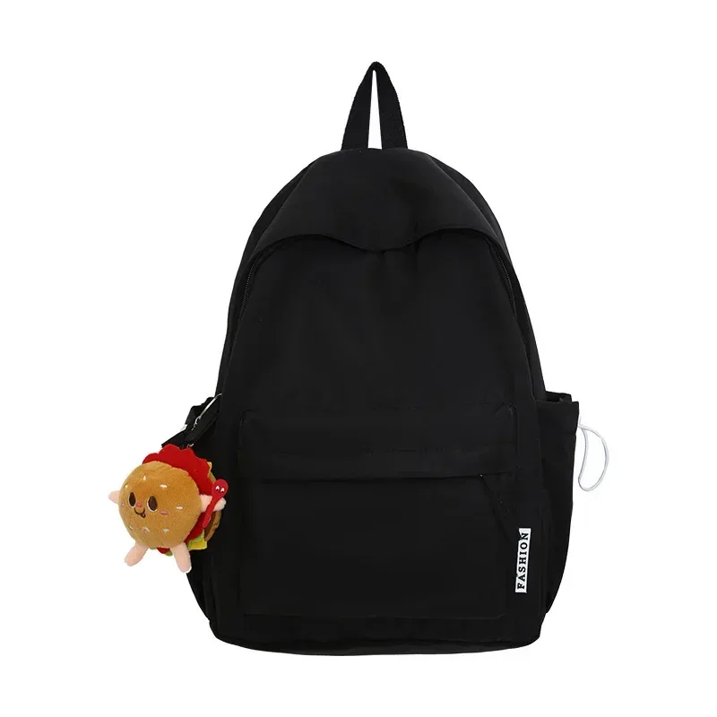 cartable de mode pour adolescents imperméable à l'eau en nylon filles sac à dos mignon femmes sac à dos pour ordinateur portable sac de voyage noir rose bookbag unisexe
