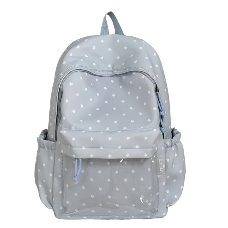 sac à dos scolaire grande capacité pour jeunes filles, décontracté, en nylon imperméable, motif à pois, style campus pour jeunes