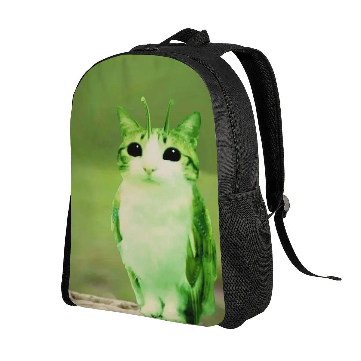 sac à dos pour femmes owl cat meowl alien meme, sac d'école décontracté, sac à dos pour ordinateur portable, sac de voyage pour adolescents