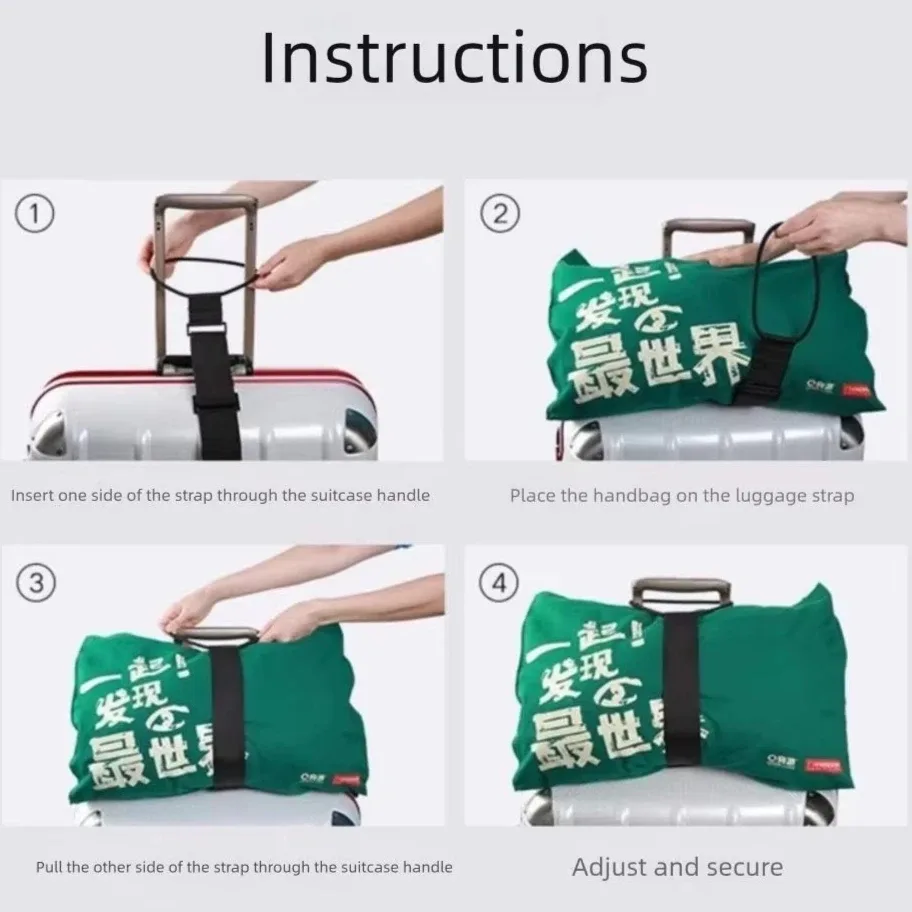 1/2 sangles élastiques réglables pour bagages, polyvalentes, pour valises de voyage, réutilisables, anti-chute