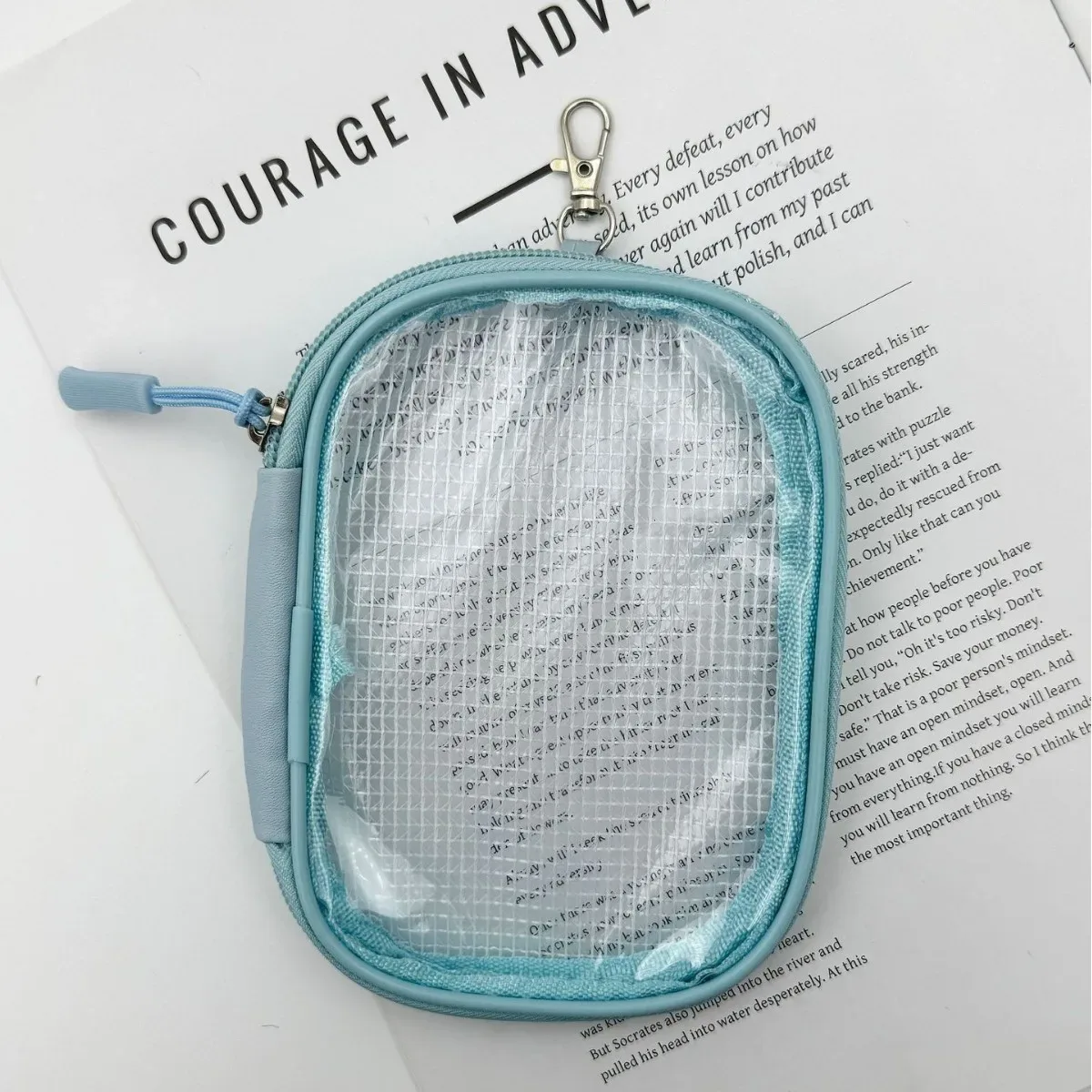 crochets de suspension en pvc transparents pour porte-clés, sacs de rangement cubiques, organisateur de voyage, de chambre et de bureau au design moderne mi...