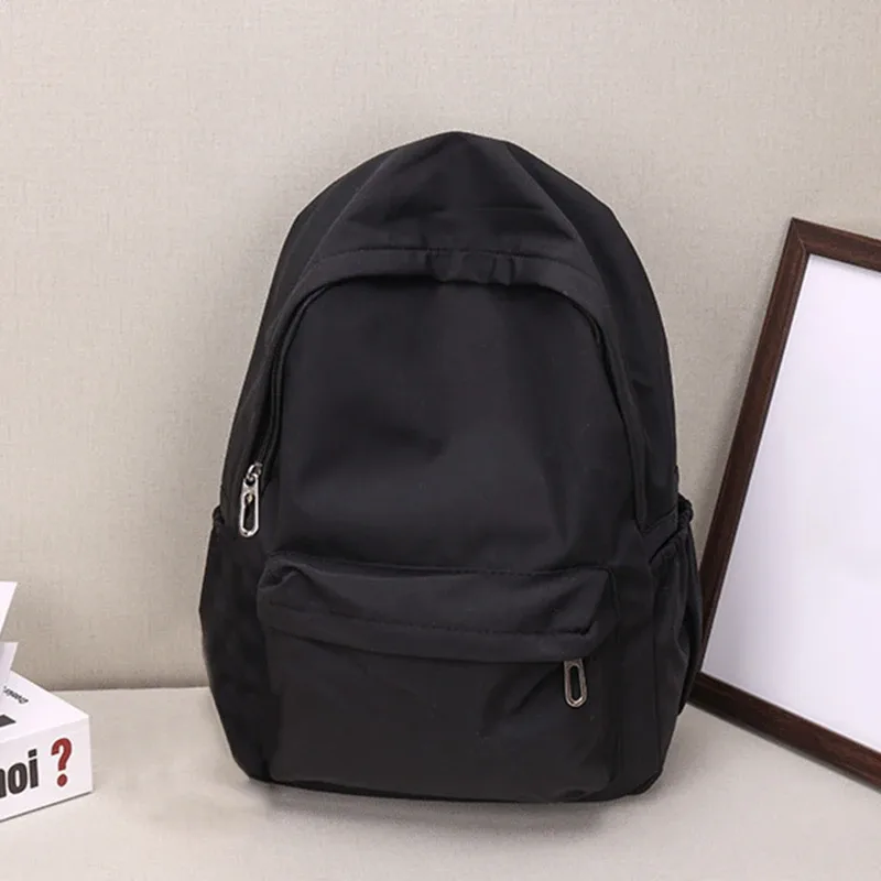 femmes cartable étanche grande capacité école sac à dos lisse fermeture éclair solide adolescents fille sac à dos décontracté sac étudiant approvisionnement nouveau