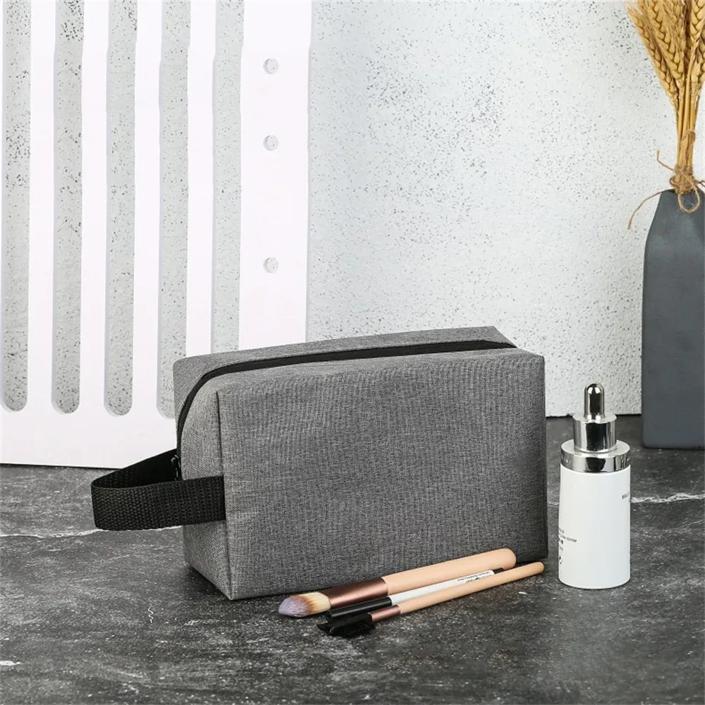 1 pièces sac de maquillage en tissu oxford imperméable hommes voyage organisateur de cosmétiques trousse de toilette sac de cosmétiques coréen pochette de maquillage pour dames