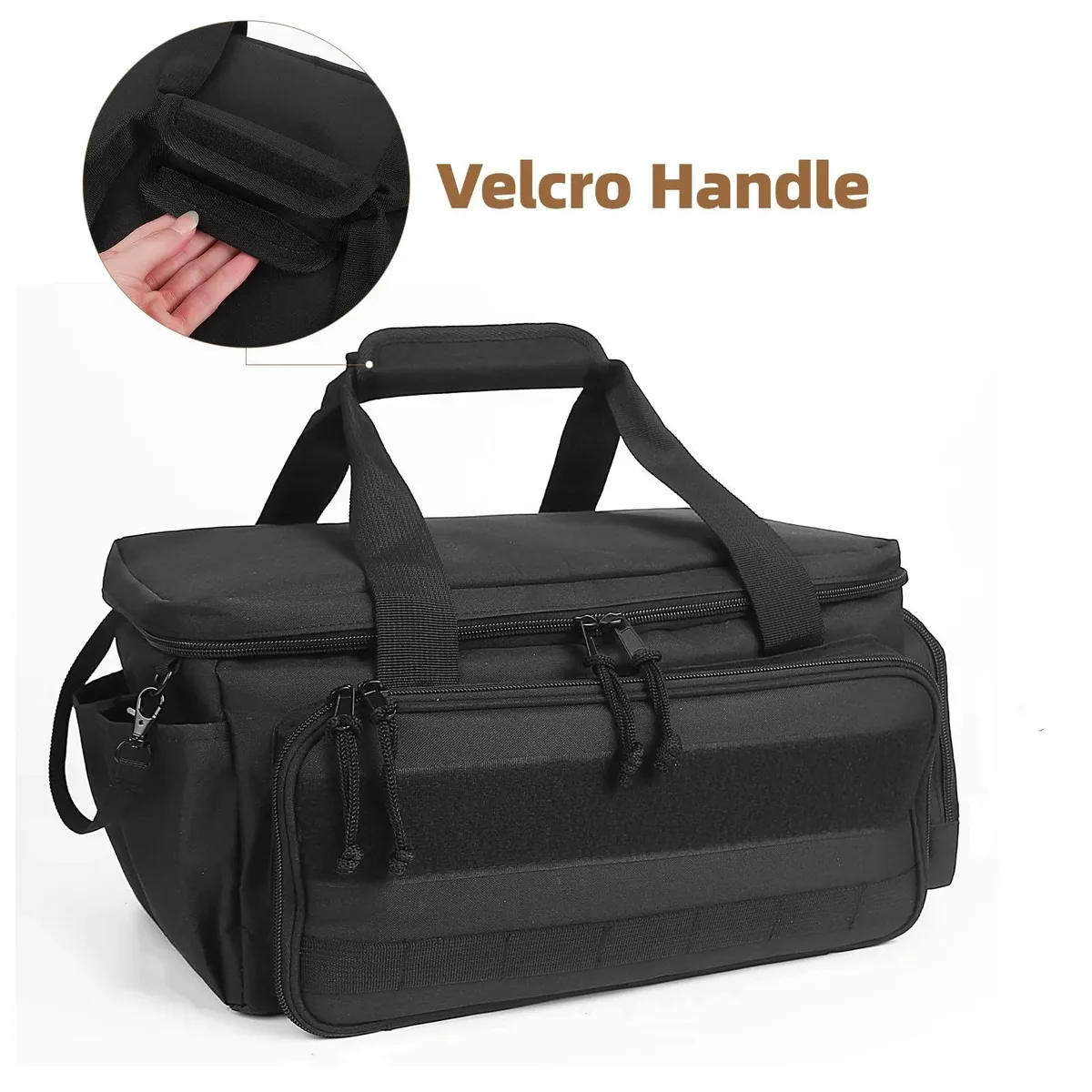 sac à outils tactique robuste de 14 pouces, base antidérapante, organisateur de travail polyvalent pour bricoleur, charpentier, rangement d'outils portable durable