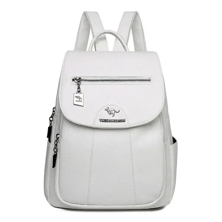 sacs à dos en cuir souple vintage pour femmes, sacs initiés par la femme, sac à dos de voyage décontracté pour dames, sacs d'école, vente chaude
