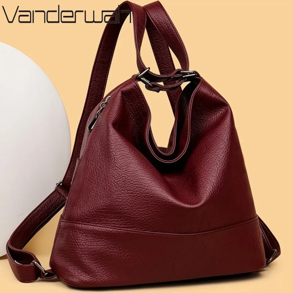 sac à dos en cuir de qualité supérieure pour femmes, sac à dos de grande capacité pour les déplacements, les voyages, l'école, sacs à bandoulière pour femmes