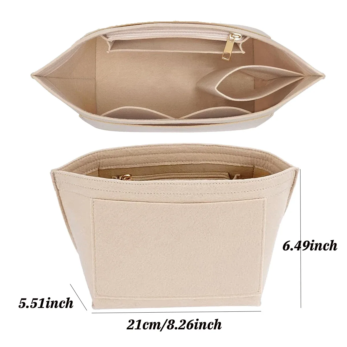 organisateur insérer pour longchamp grand petit mini taille fourre-tout sac feutre sac de rangement sac à main insérer sac à main doublure sacs accessoires