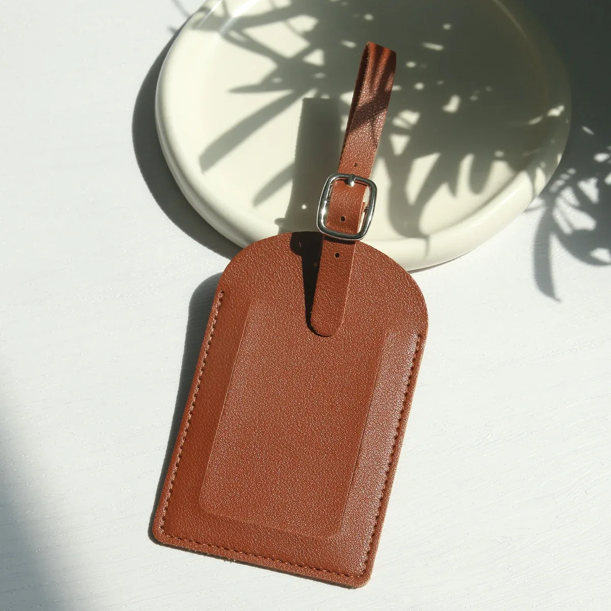 étiquettes de bagage en similicuir pour hommes et femmes, étiquettes de valise, étiquettes de sac fourre-tout, étiquettes d'identification avec couverture de confidentialité intégrale pour les voyages