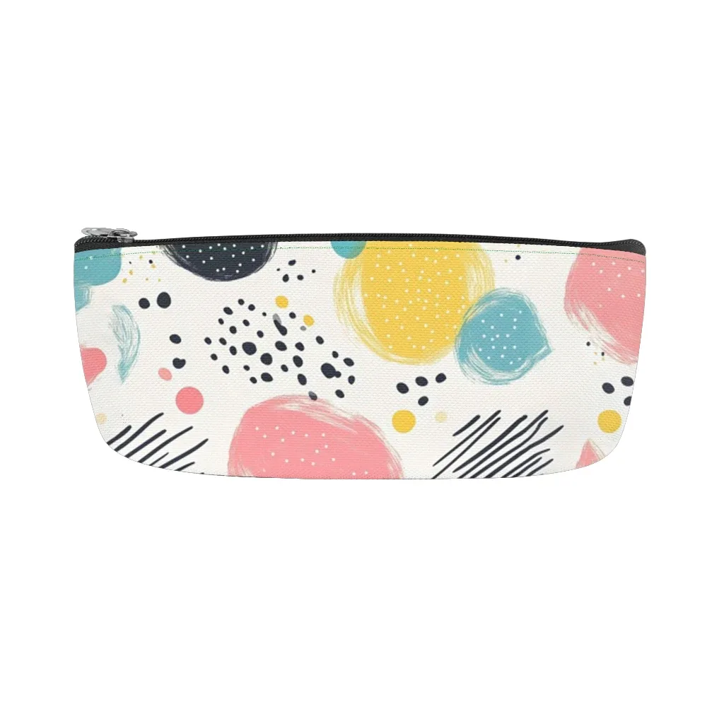 sac à dos imprimé artistique géométrique vibrant, sacs à crayons, bretelles réglables, léger et durable, sac à dos de voyage scolaire, ensembles pour adolescents
