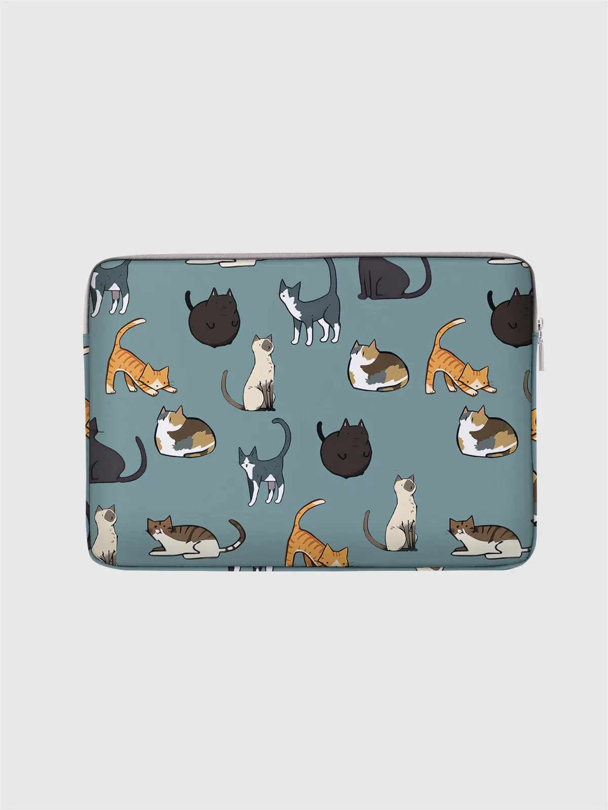 sac pour ordinateur portable et mallette à motif de chat, adapté aux ordinateurs portables de 14 pouces