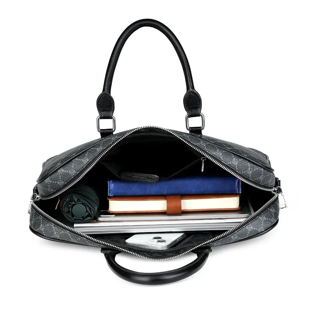 sac à bandoulière tendance pour homme, sacoche d'affaires, sac à main, sac fourre-tout, sacoche pour ordinateur portable, mochilas de hombre, сумка, 보스턴백