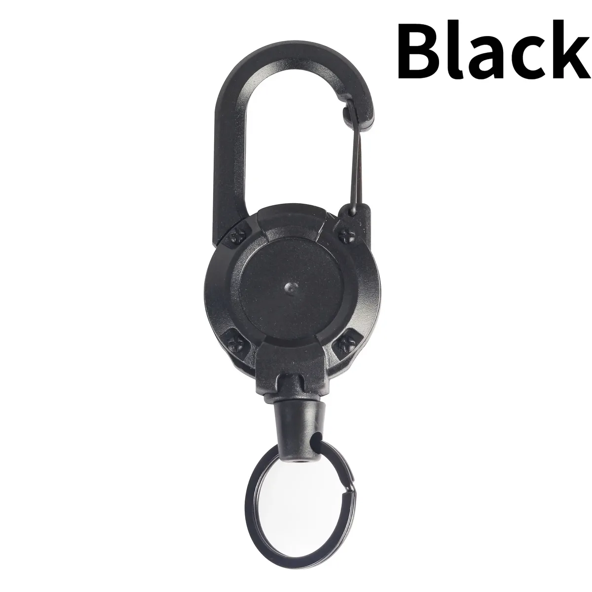 1pc porte-clés rétractable en câble métallique pour hommes, accessoires de sac à dos pour l'extérieur, porte-clés polyvalent et durable