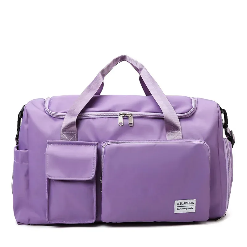 sac de voyage de grande capacité, sac à main portable à fermeture éclair pour le sport, sac de nuit multifonctionnel unisexe pour le 03