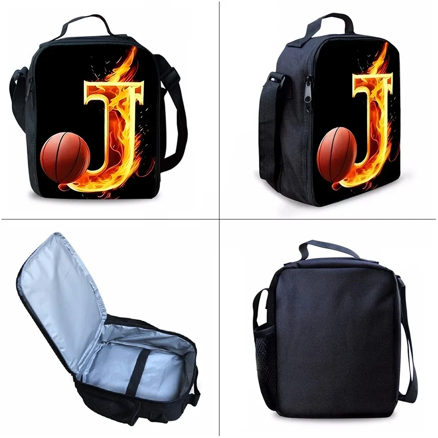 sac à dos de basket-ball numéro j, ensemble de trois pièces, pour garçons et filles, meilleurs cadeaux, sac à dos scolaire dessin animé 2d pour enfants