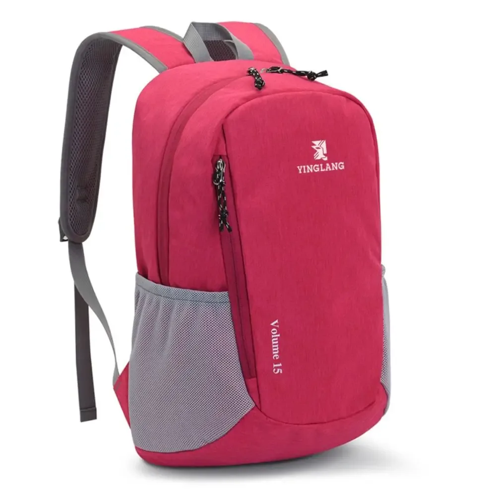 sac de camping en nylon 15l, grande capacité, ultraléger, sac à dos de sport, sac à dos de randonnée décontracté et portable pour l'extérieur