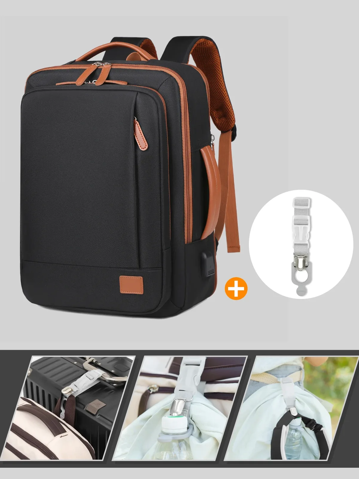 le nouveau sac à dos unisexe pour les voyages d'affaires à courte distance, sac de voyage léger, sac d'école pour ordinateur, combinaison de sacs de rangement