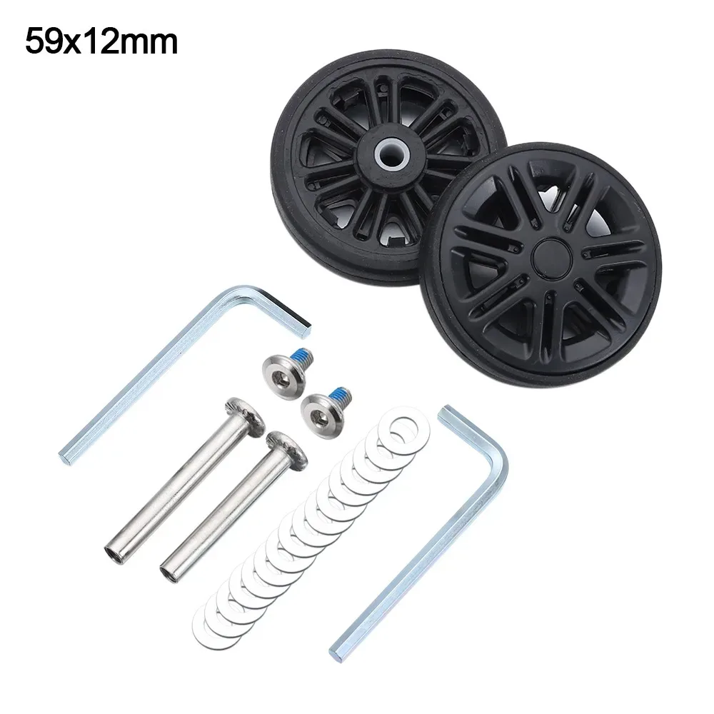 roues de remplacement universelles pour valise, résistantes à l'usure, silencieuses, avec vis, roues de bagages de voyage, accessoires de bagages