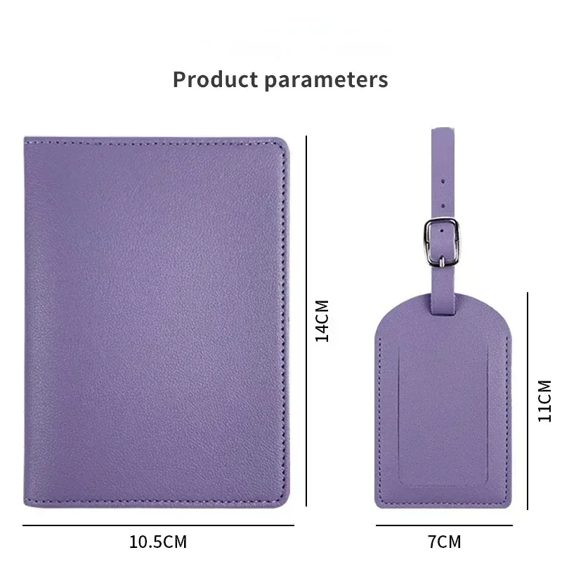 étui porte-passeport en cuir pu, accessoires de voyage, étiquettes de bagages, porte-billet d'affaires, couverture de passeport pour femmes et filles