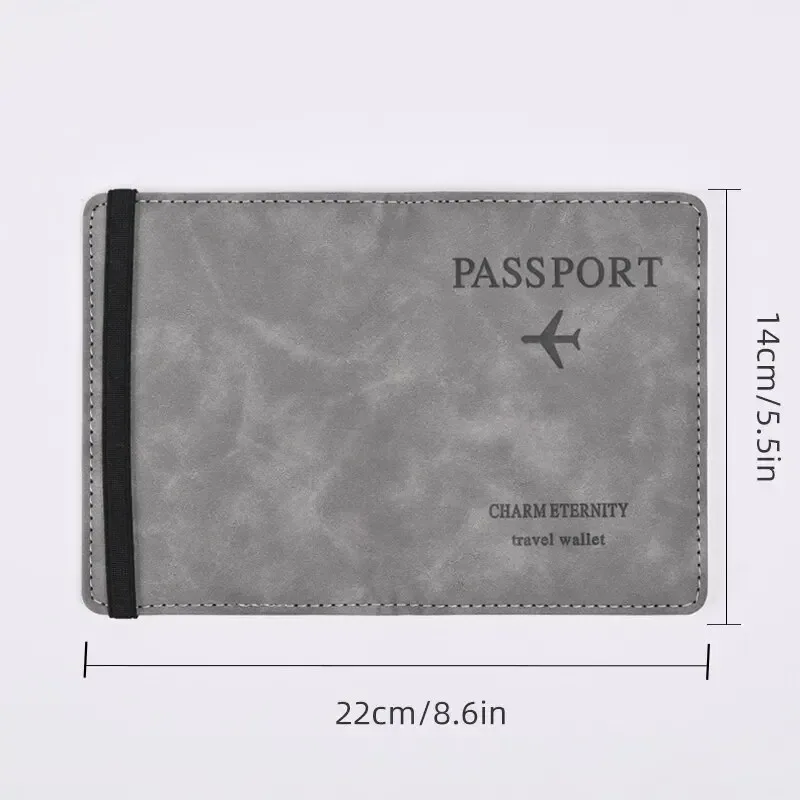 portefeuille en cuir pu pour homme, porte-cartes de visite, porte-passeport de voyage, sac à main pour homme, accessoires de voyage