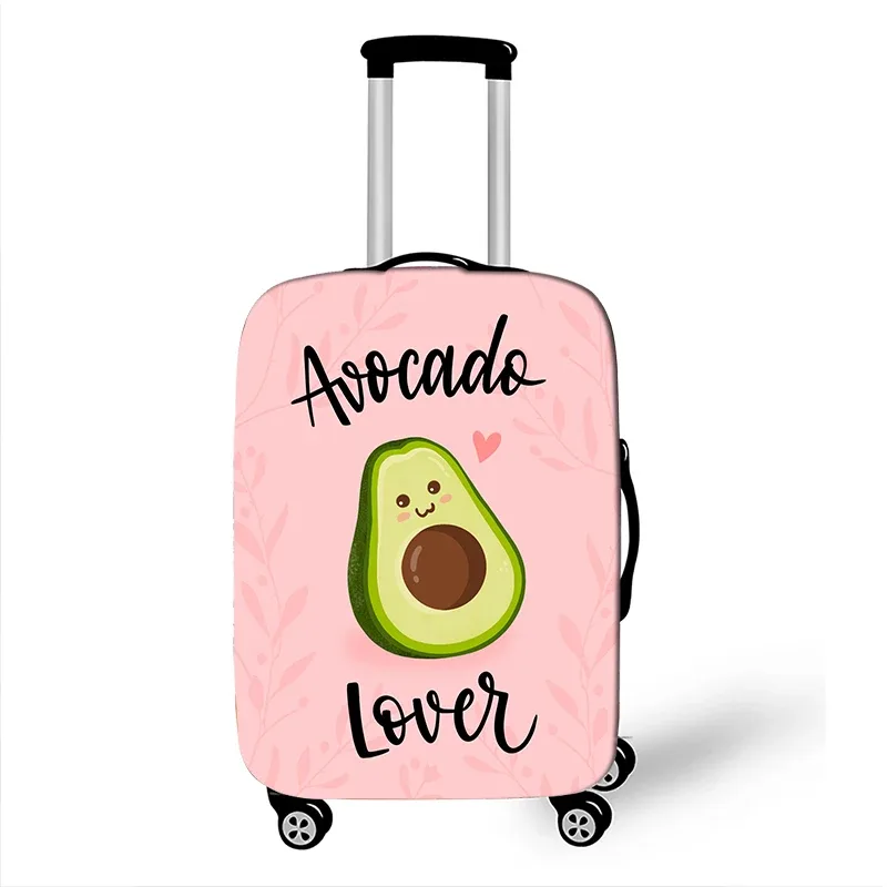 juste de bagage à motif d'avocat de style drôle, étui de protection anti-poussière pour valise logique, mode, 18 "-32"