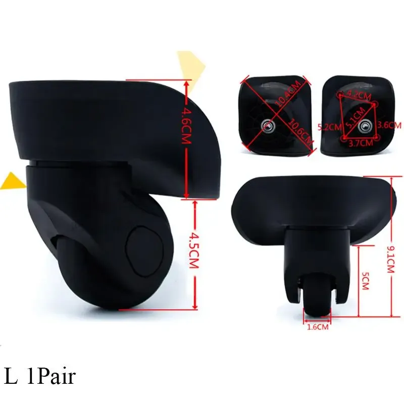 roues de rechange pour bagages, accessoires de réparation, bricolage, pour valises de voyage, roues universelles résistantes à l'usure, haute qualité, 2 pièces