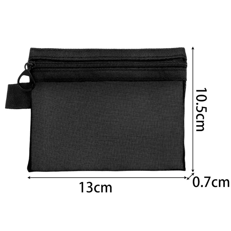 24-1pcs sacs cosmétiques transparents en maille pour femmes, trousse de maquillage noire, organiseur de voyage portable, étui de rangement pour rouge à lèvres, pochette cadeau