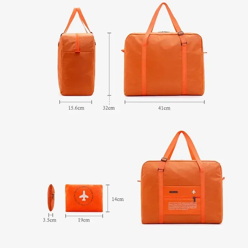 sac de rangement en nylon portable étanche pour voyage, organisateur de bagages à main, grande capacité, pliable, avion