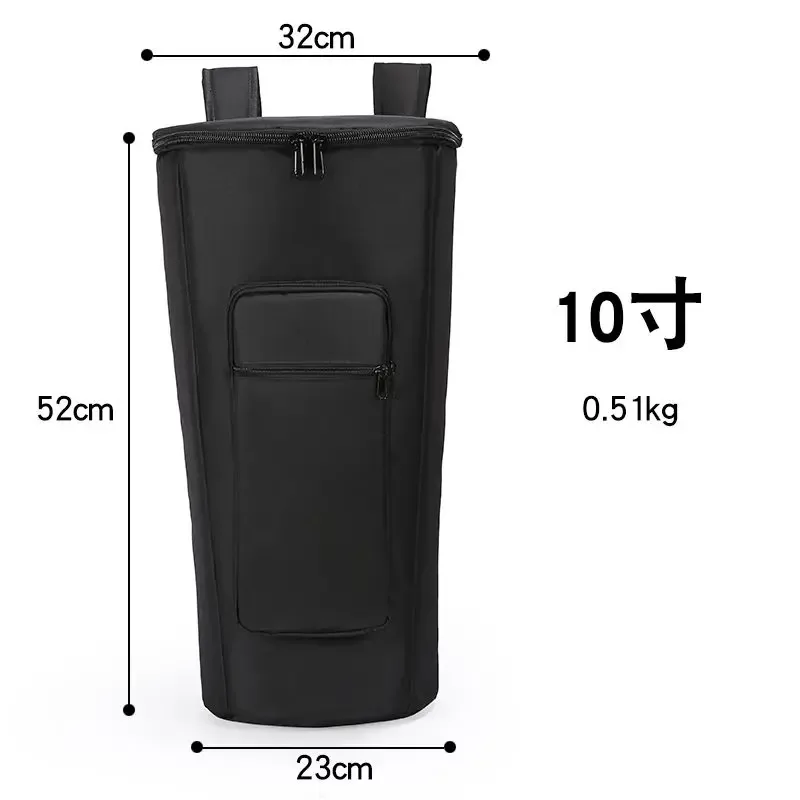 sac à dos de tambour africain étanche, sac de transport de protection rembourré pour tambour djembe de 12 pouces, sac de transport de voyage, étui pour instruments