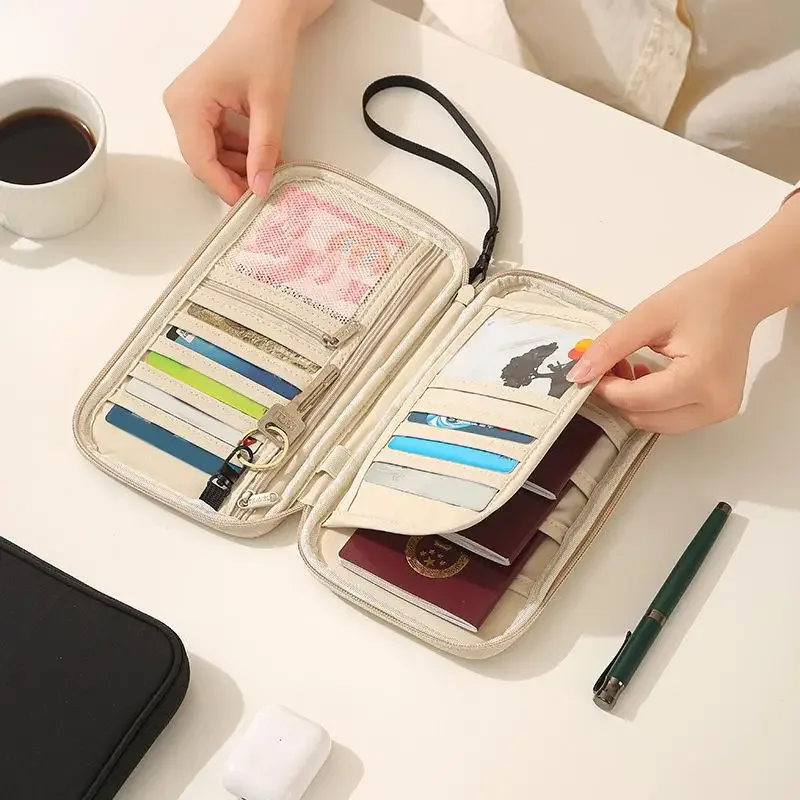 organisateur d'accessoires de voyage, housse pour documents, porte-cartes, portefeuille de voyage pour la famille, porte-passeport, portefeuille de passeport étanche
