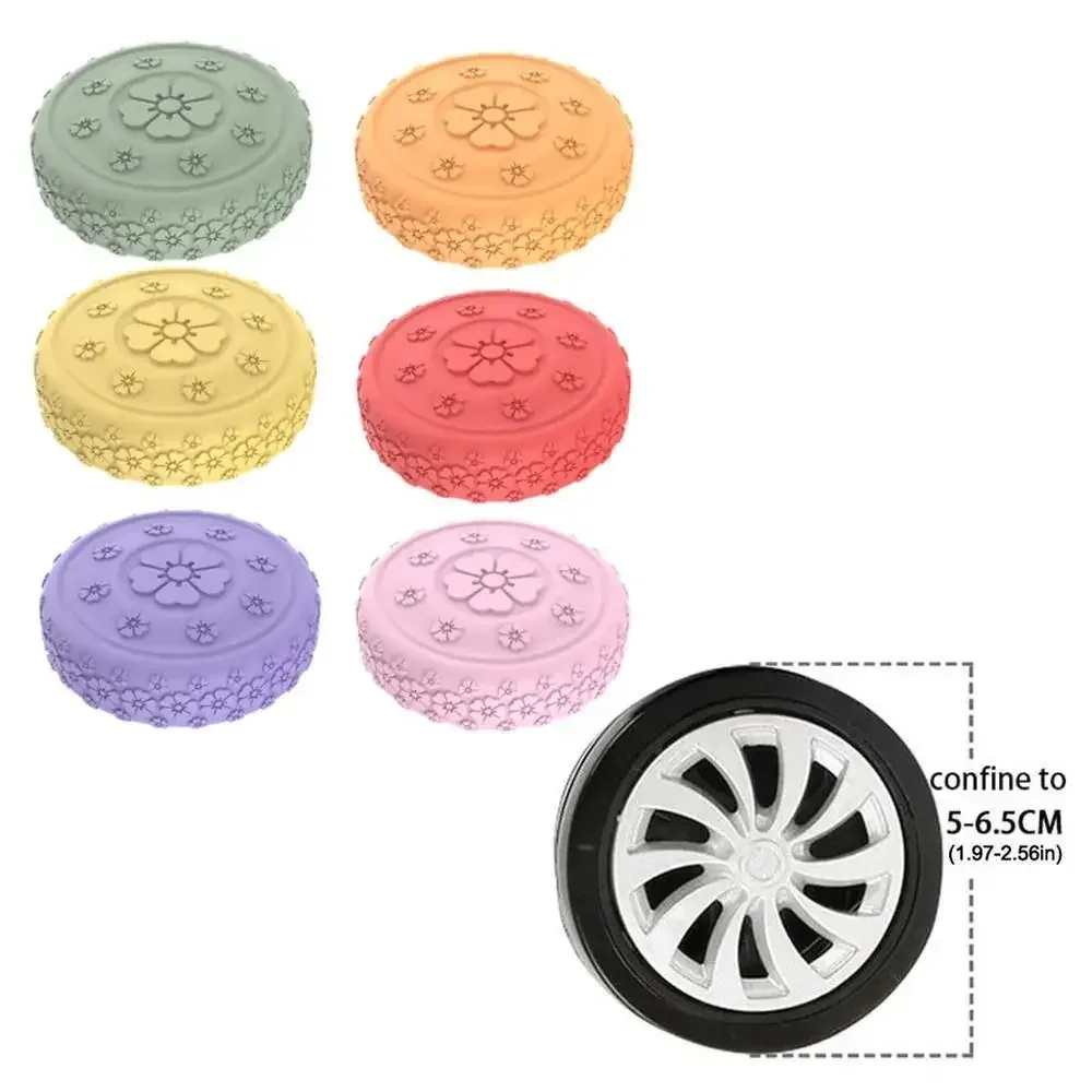 housse de protection antidérapante pour roues de bagages en silicone, 8 pièces, réduit le bruit, valises, anneaux de protection des roues, réduit l'usure des roues