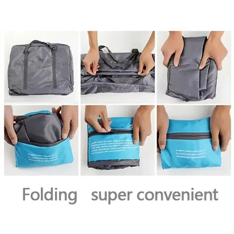 sac de voyage étanche de grande capacité pour femmes, sac à main pliable en nylon unisexe, bagages de voyage, nouvelle mode